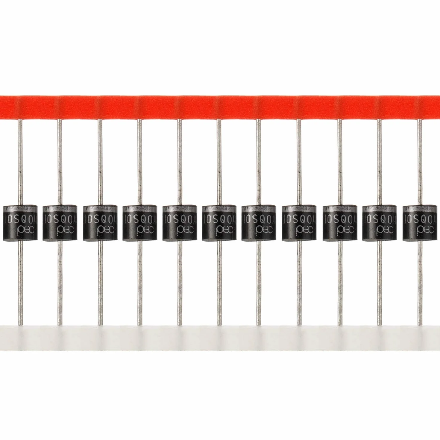BOJACK Diodi Schottky 10SQ045 (10A 45V) assiale 10SQ045 (10 ampere 45 volt) per diodi parallelo di protezione di riflusso del pannello solare(confezione da 20 pezzi)
