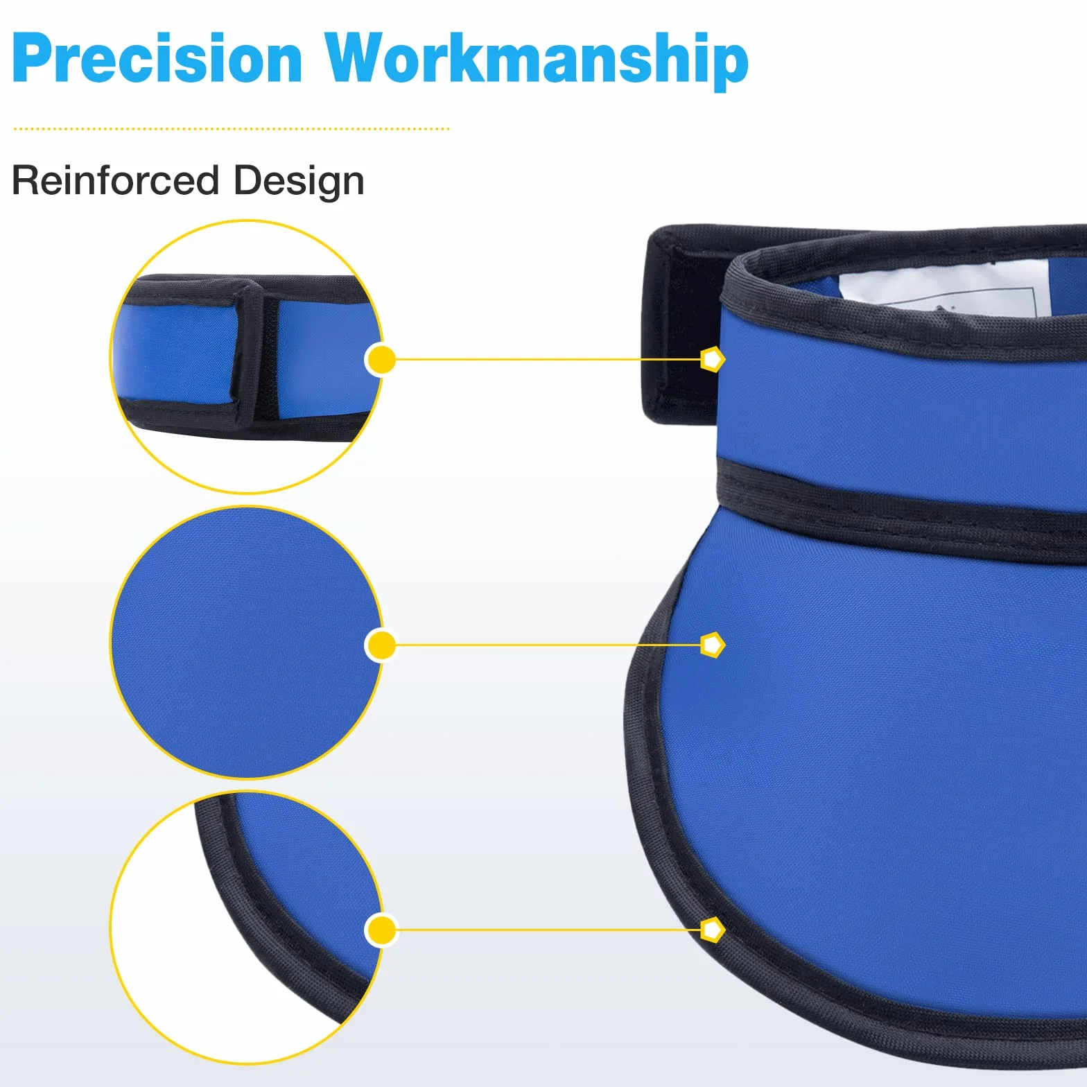 Collare protettivo per tiroide da laboratorio dentale 0,5 mm Pb per radiografie blu