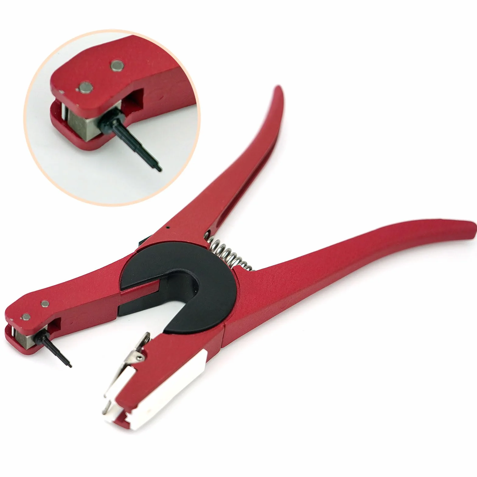 Pinze per Etichette Auricolari, Applicatore Universale per Bestiame Bovino, Pecore, Mucca, Punzonatrice per Etichette Auricolari, con Perno di Ribaltamento (Girevole a 90 Gradi)