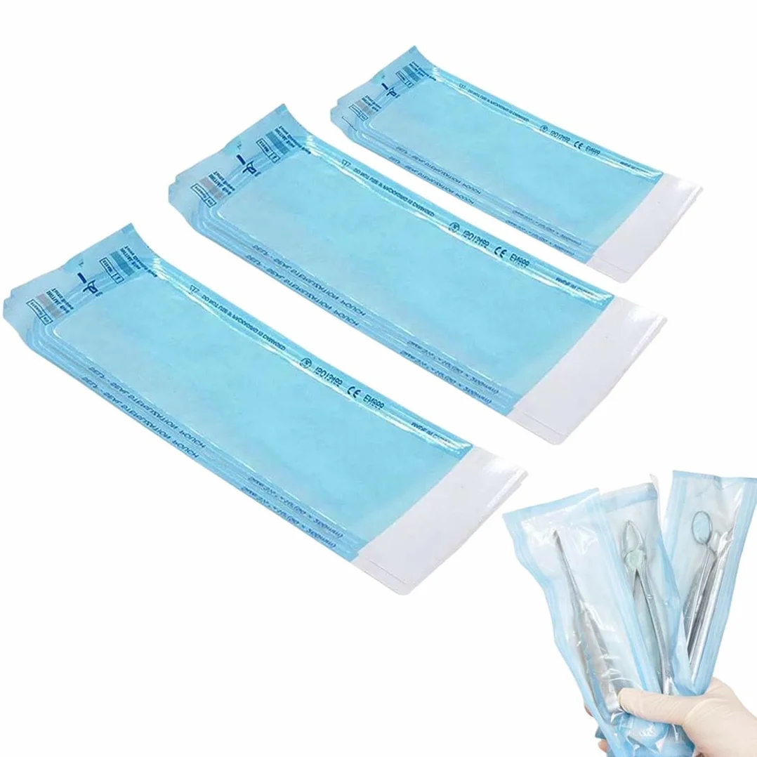 150 Pezzi Sacchetto Di Sterilizzazione, Sacchetti Per Autoclave, Sacchetti Auto Sterilizzazione, Sacchetti Sterilizzazione Manicure, Utilizzati per Strumenti Dentali e Nail Art