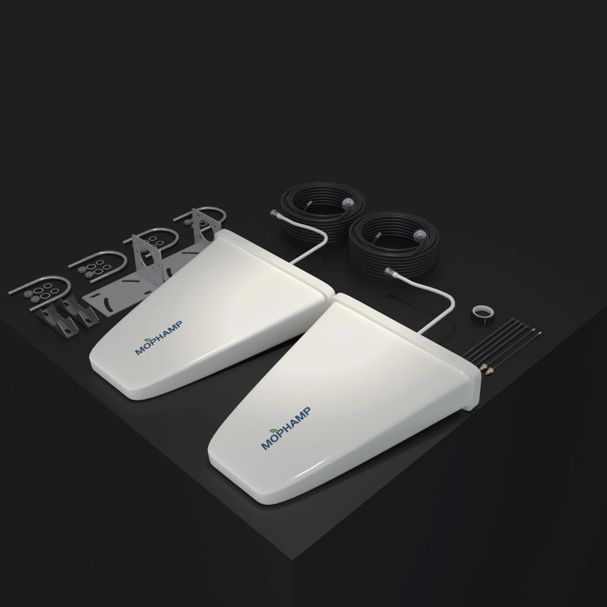 4G 5G Outdoor Antenne LTE MIMO 2x2 Richtantenne mit 10dBi hoher Verstärkung SMA/TS9 Außenantenne Standard Kit