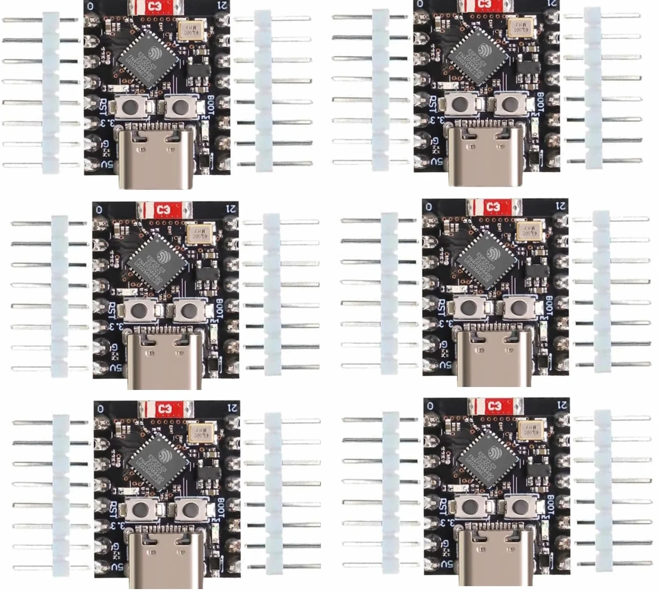 ESP32-C3 Mini Scheda di Sviluppo WiFi Bluetooth Compatibile Arduino 6 Pezzi