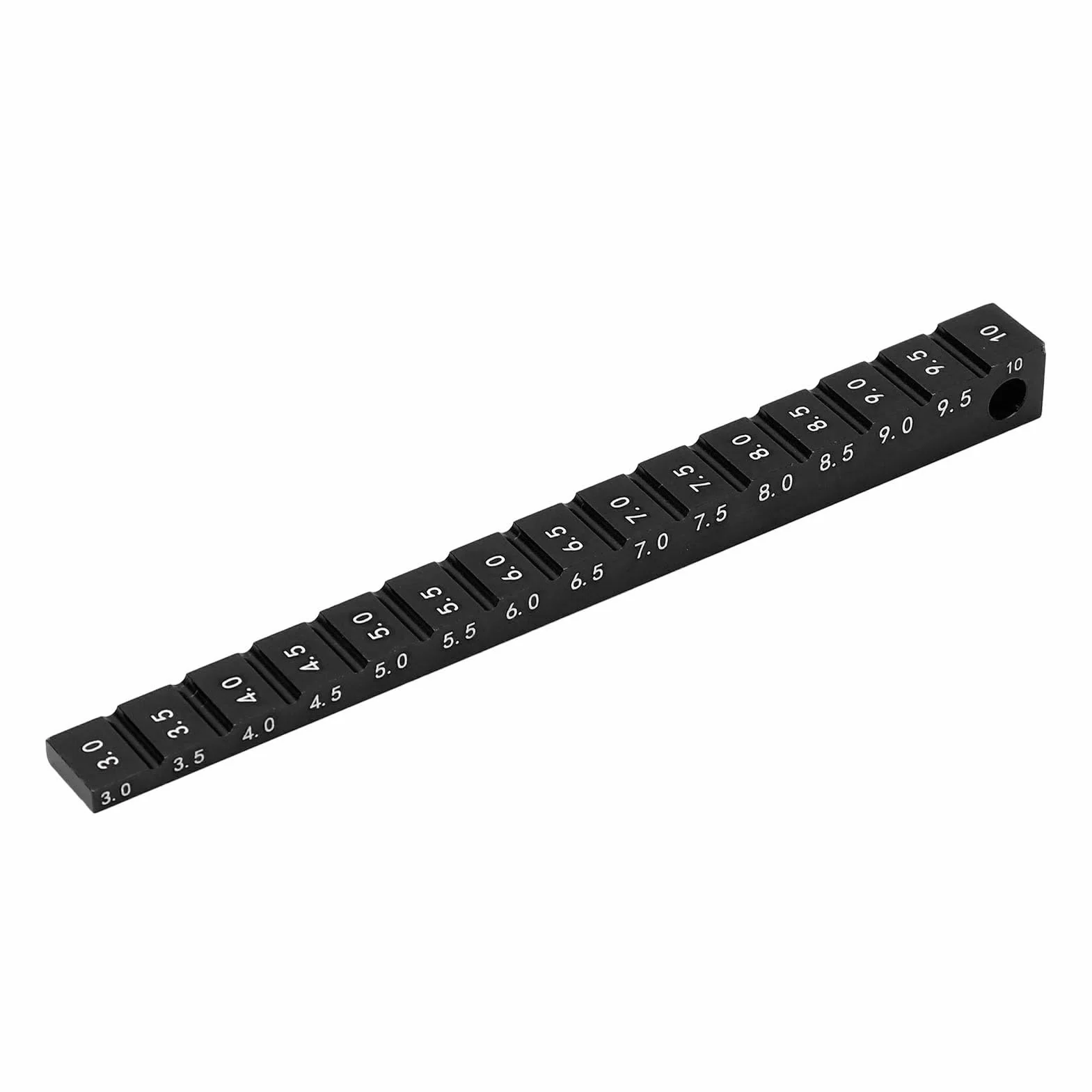 Misuratore di Altezza di Marcia in Lega di Alluminio da 3-10 mm per Accessori per misuratori di deriva per Auto da 1/10 Rc (Nero)