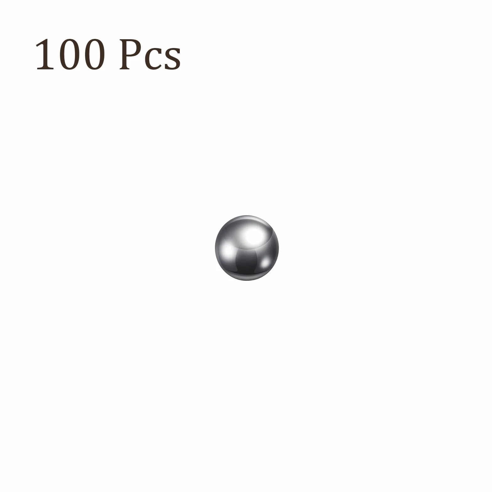 Precisione Sfere 10mm Acciaio al Carbonio Lucido per Cuscinetti 100pz