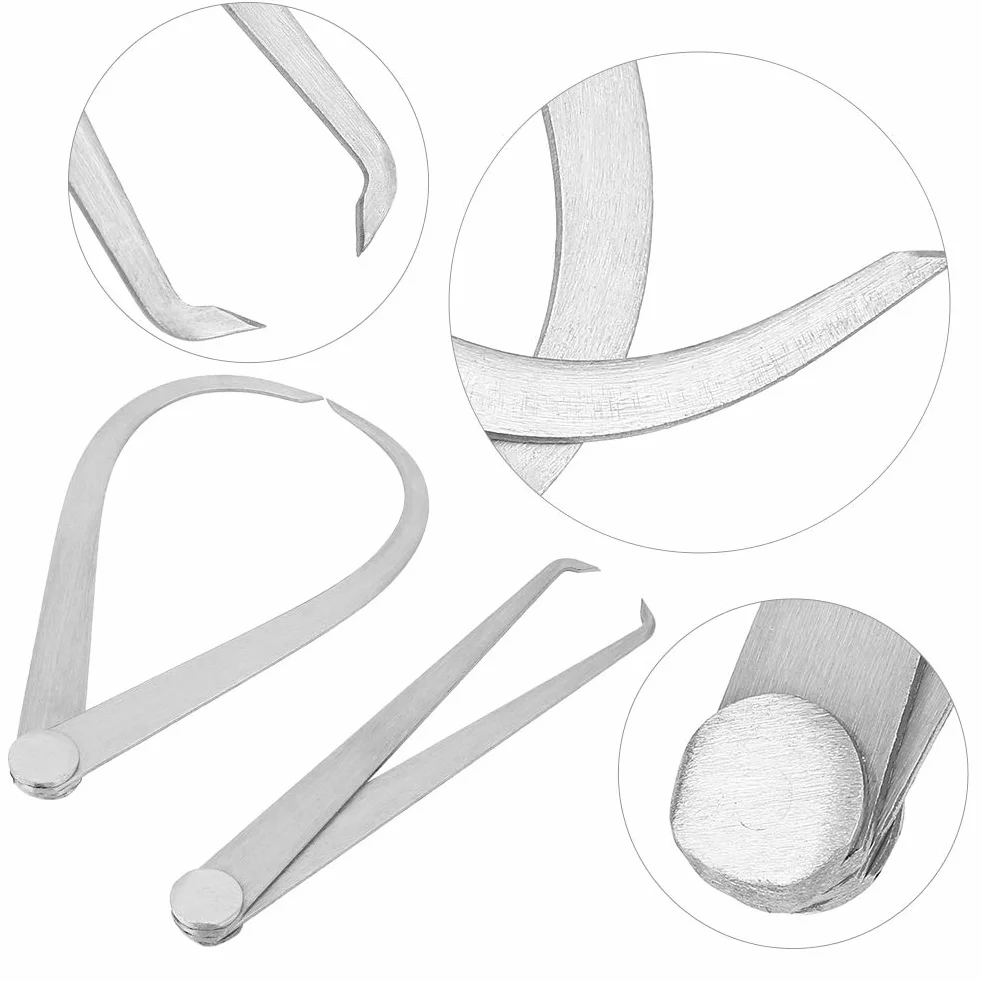 Pinza di misura 150 mm in acciaio inox con molla per ceramica scultura