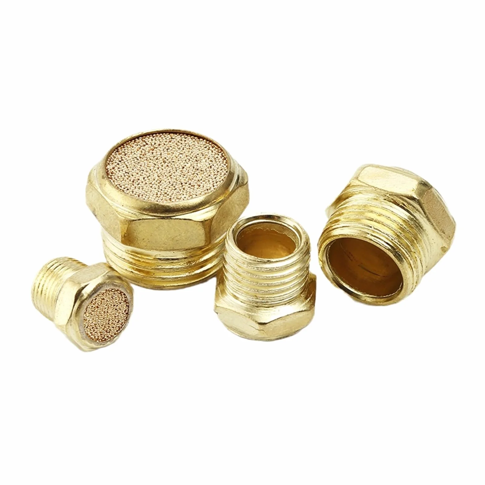 Silenziatore pneumatico in ottone BSP 1/4" Filtro antirumore
