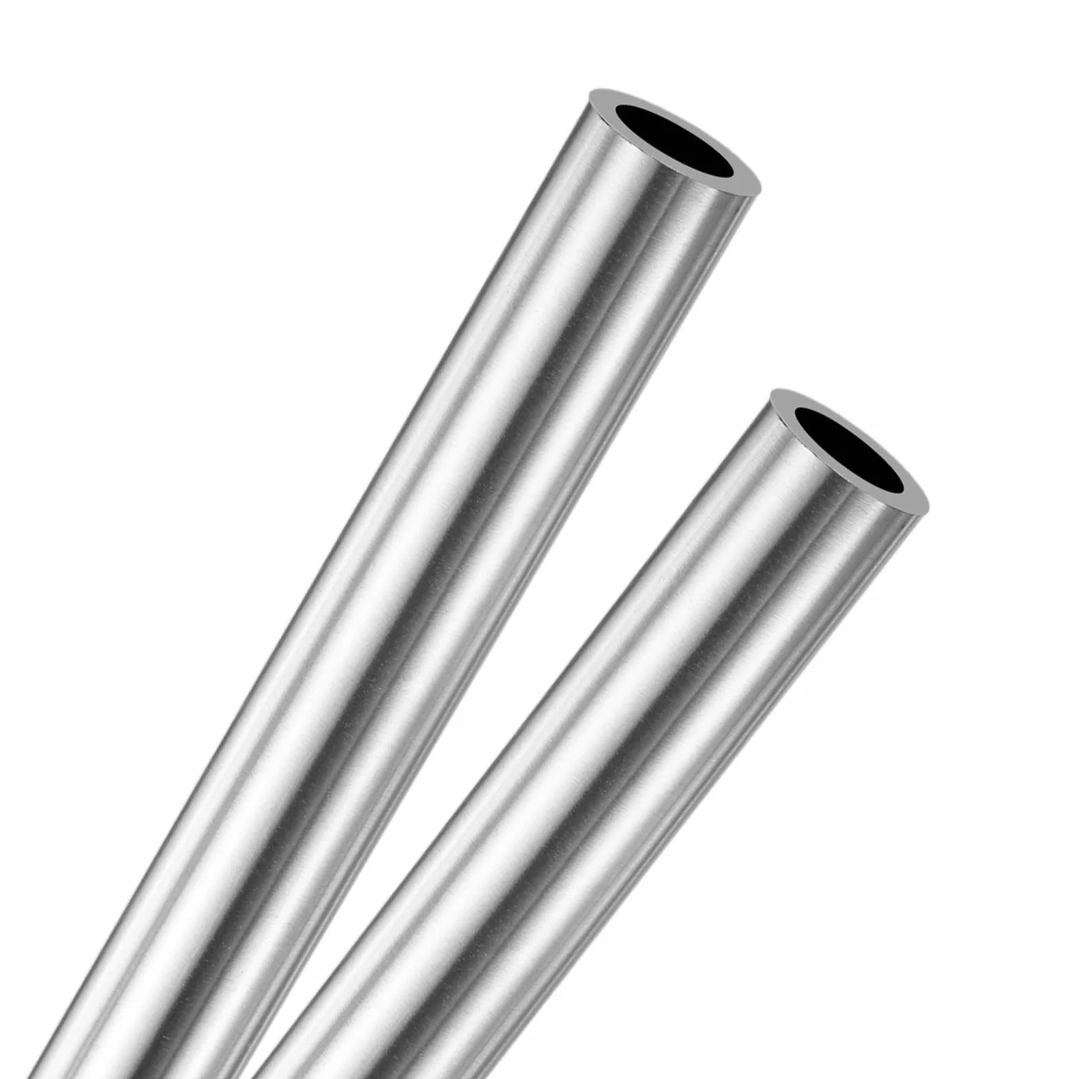 M METERXITY 2-Pack 250mm Tubo Inossidabile 304, 10mm Diametro Esterno 1.5mm Spessore Parete Tubo Inossidabile Senza Saldatura Per Edilizia/Macchinari, Tubo Dritto Metallico [0.39x0.06x9.8IN]