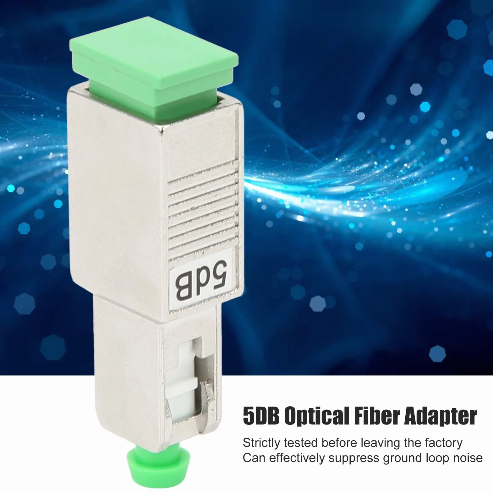 Adattatore per Fibra Ottica Connettore Flangia Attenuatore Testa Maschio e Femmina SC/APC 5DB Sopprime il Rumore del Circuito di Massa Attenuazione Accurata ≤ ± 0,5 dB