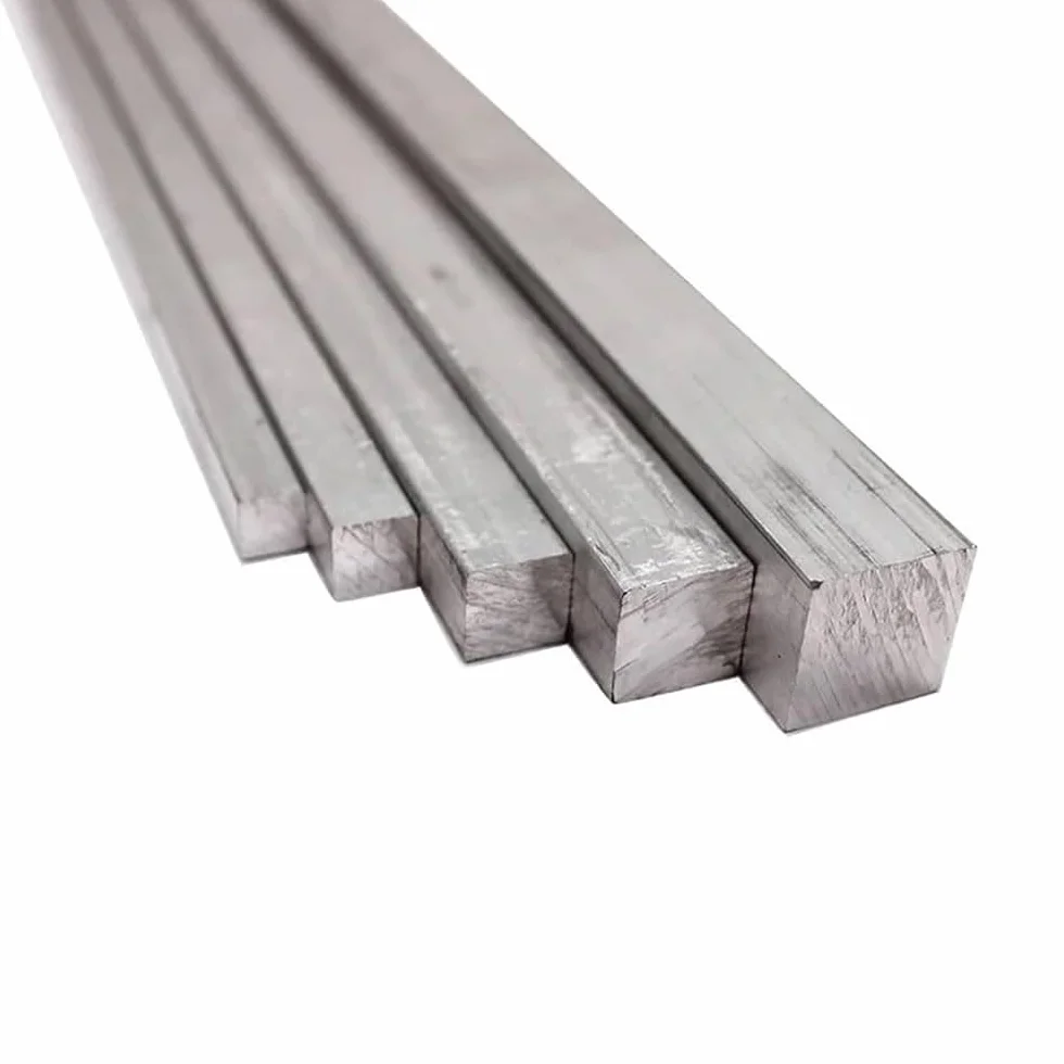 Barra Quadra Acciaio Inox AISI 304 6-30 mm Ø 8x8 mm 1 Metro