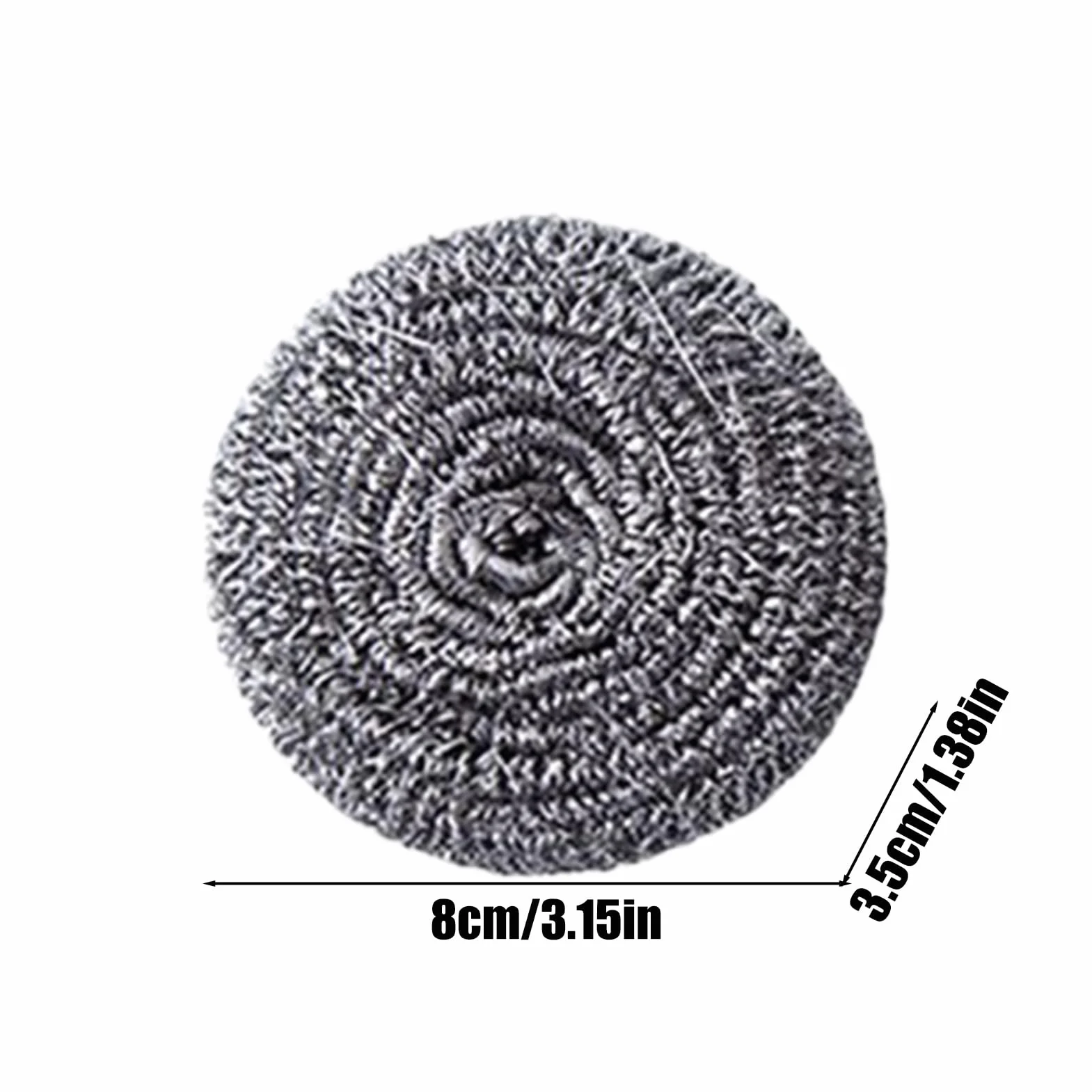 Spazzola In Acciaio Per Pentole | Utensile per Pulizia Bagno | 6 Pezzi Pagliette in Acciaio Inossidabile Antigraffio per Casa Cucina Lavello Stoviglie Pentole Barbecue Ristorante