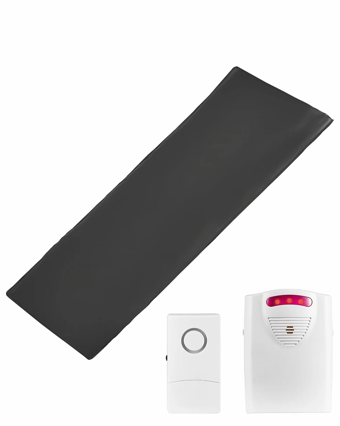 VEVOR Sistema di Allarme per Letto per Anziani, Sensore Wireless per Letto da 355,6 x 762 mm con Cercapersone, Allarmi di Sicurezza e Cuscinetto Anticaduta per Letto per Casa, Ospedale