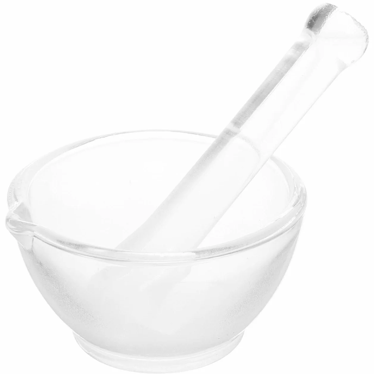 Mini Mortaio e Pestello - Ciotola da Macinazione in Vetro 60mm per Spezie da Cucina, Erbe, Prodotti Farmaceutici ed Esperimenti Chimici