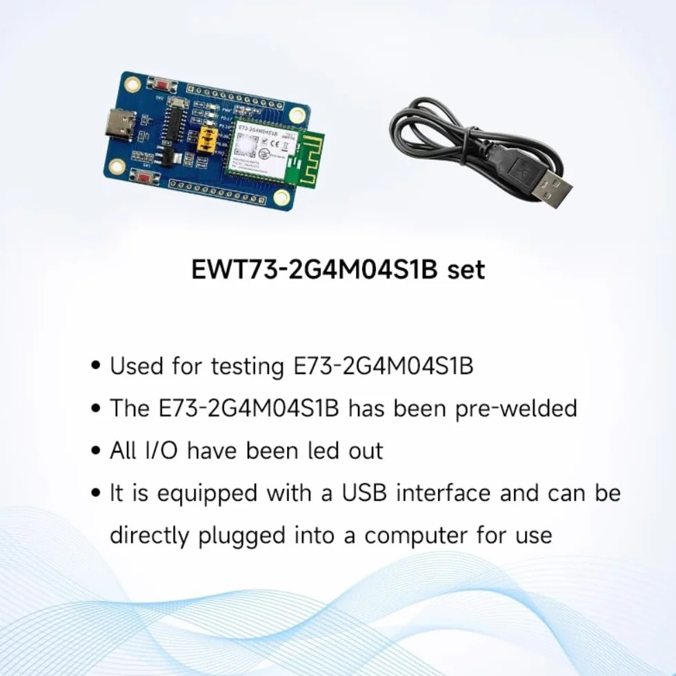 NRF52832 BLE4.2/5.0 Test Board E73-2G4M04S1B RF Transceiver Module ARM Cortex-M4F Core Low Power Industrial Grade