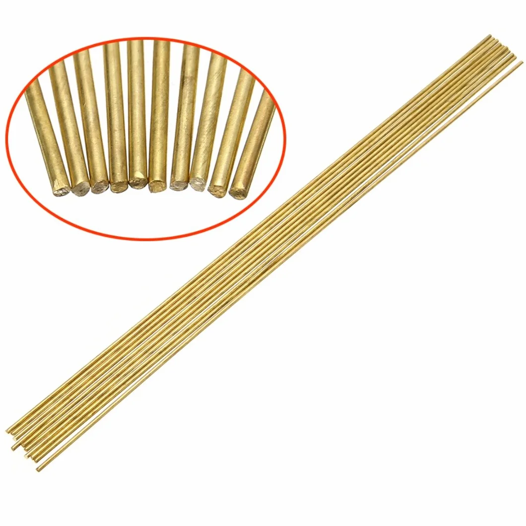 Ottone Rods in Ottone Massiccio per tondi del tornio della Barra Stock Saldatura 20inches Raw Materiali industriali,Diameter:1.2mm