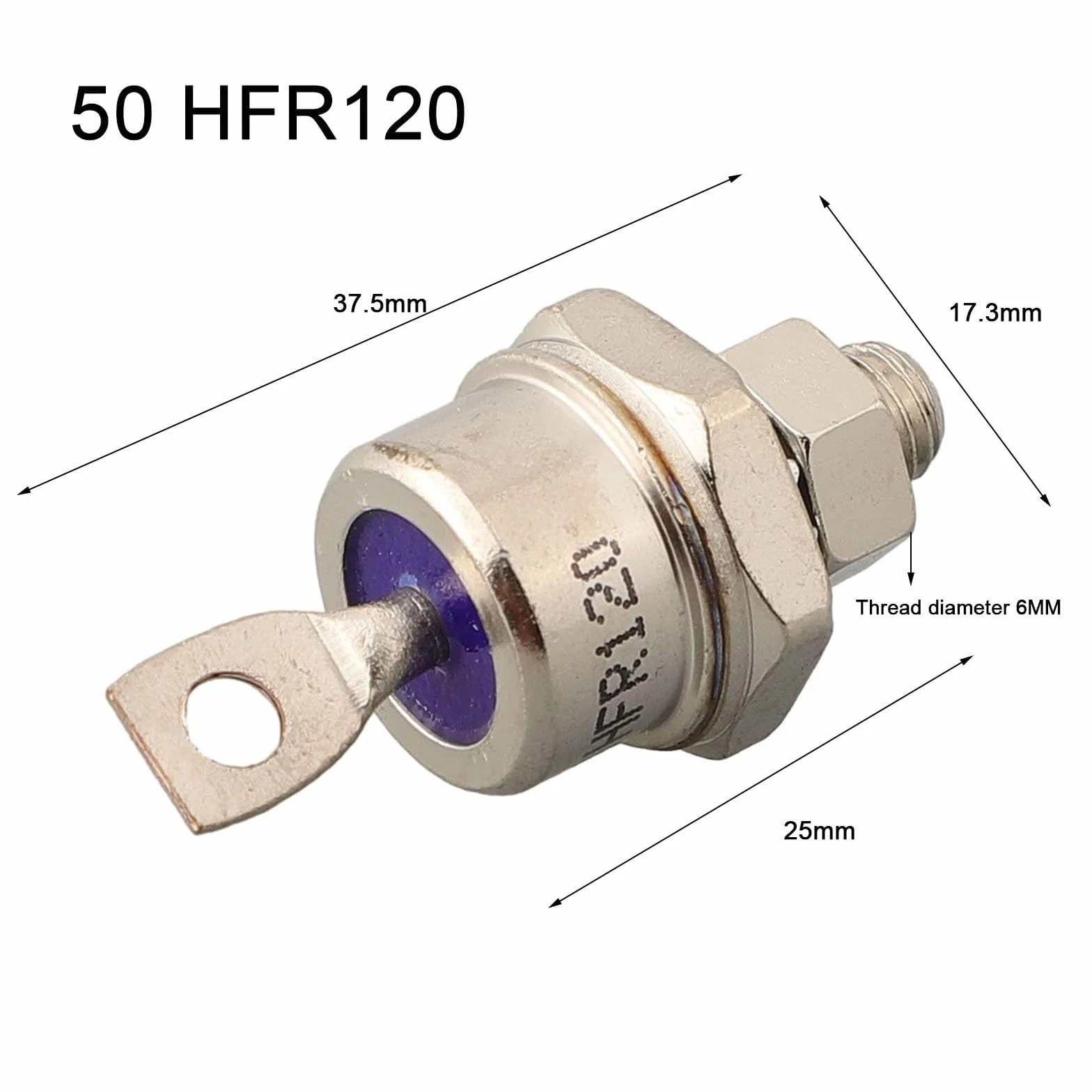 85A/70A/50A/40A/25A 1200V diodo positivo / negativo montaggio perno per convertitori (50HFR 120)
