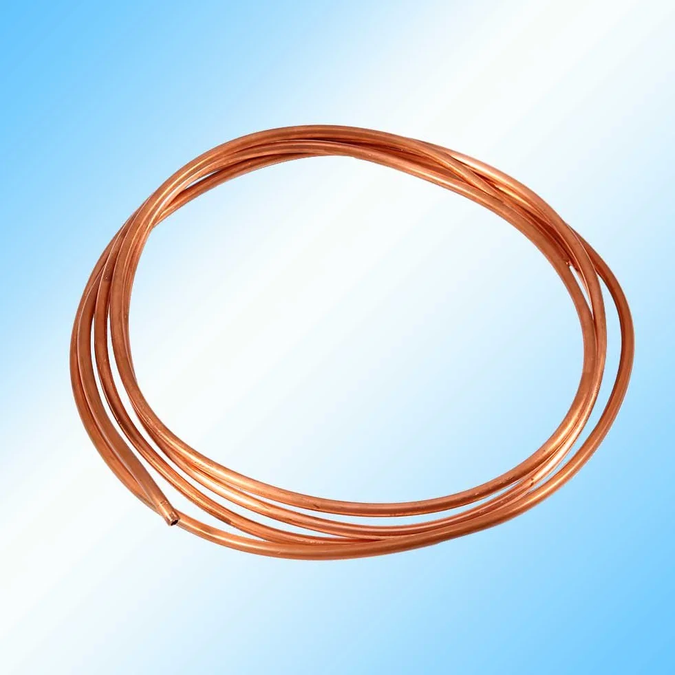 Tubo in Rame Morbido Per Condizionatore D'Aria, Tubo in Rame Morbido da 2m, Diametro Esterno 4mm Diametro Interno 3mm, Per Frigoriferi,Congelatori E Unità Raffreddamento Dell'Aria Condizionata