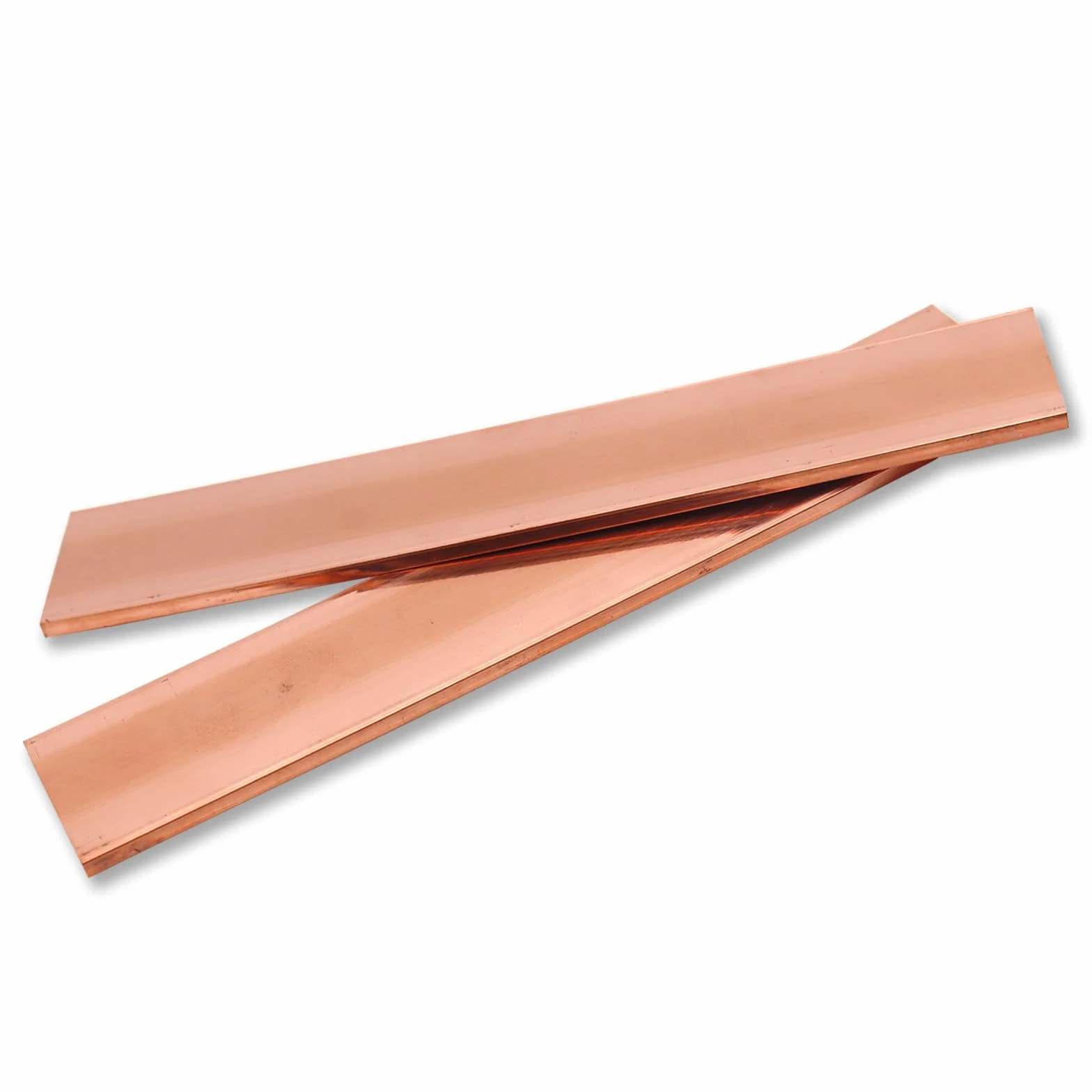 2 Piastre di Rame in Metallo, T2 Piatto Rame Viola, 99,95% puro Rame, Materiali per l'industria della Lavorazione dei Metalli (150 x 30 x 3 mm)