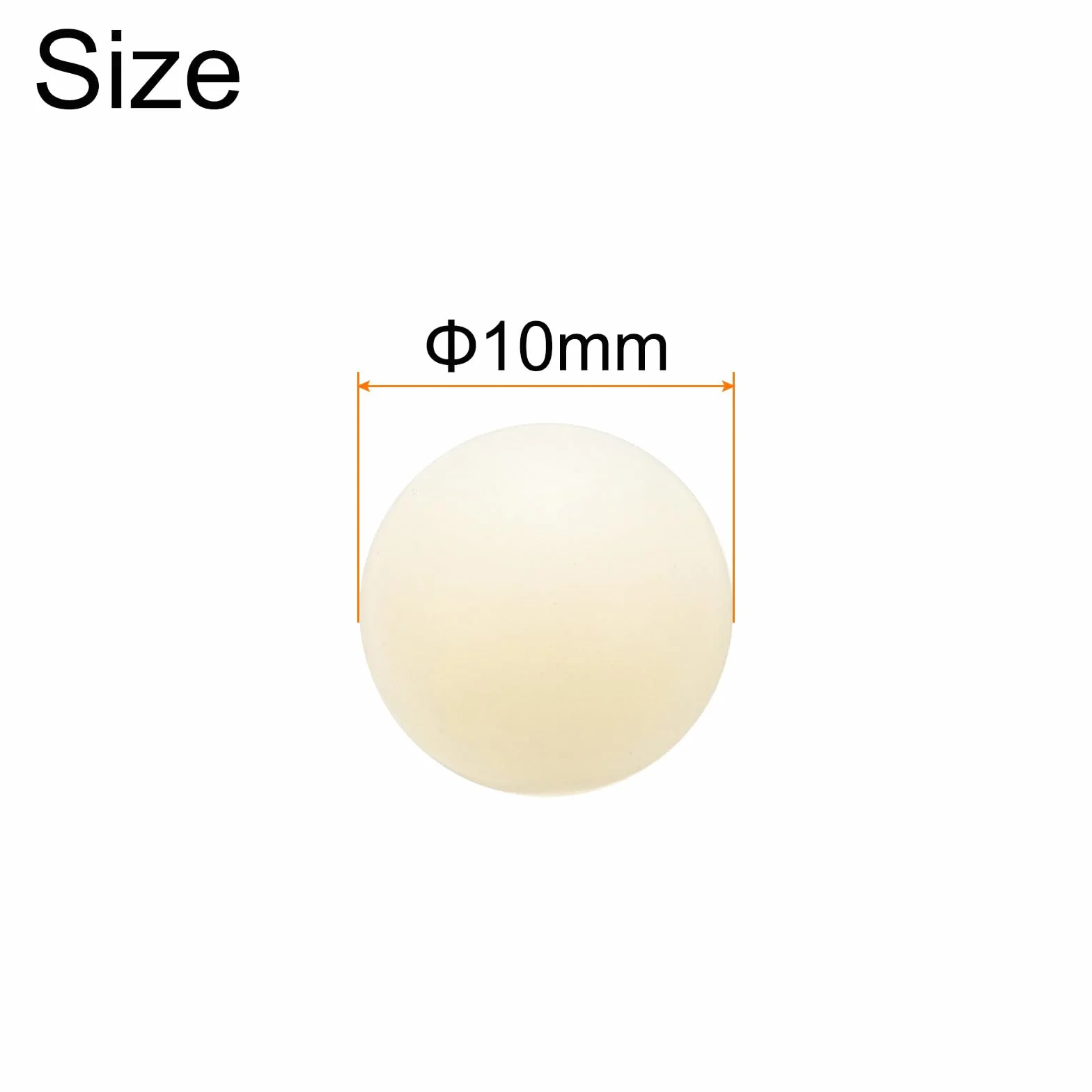 Sfere in Plastica Solida Nylon 10mm 100pz QUARKZMAN