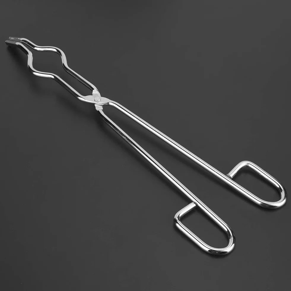 Pinza per Crogiolo in Acciaio Inossidabile Pinza per Supporto per Bicchiere da 7 Mm Presa Antiscivolo per Carichi Pesanti, Rivetto di Classe Aeronautica per stabilità (300