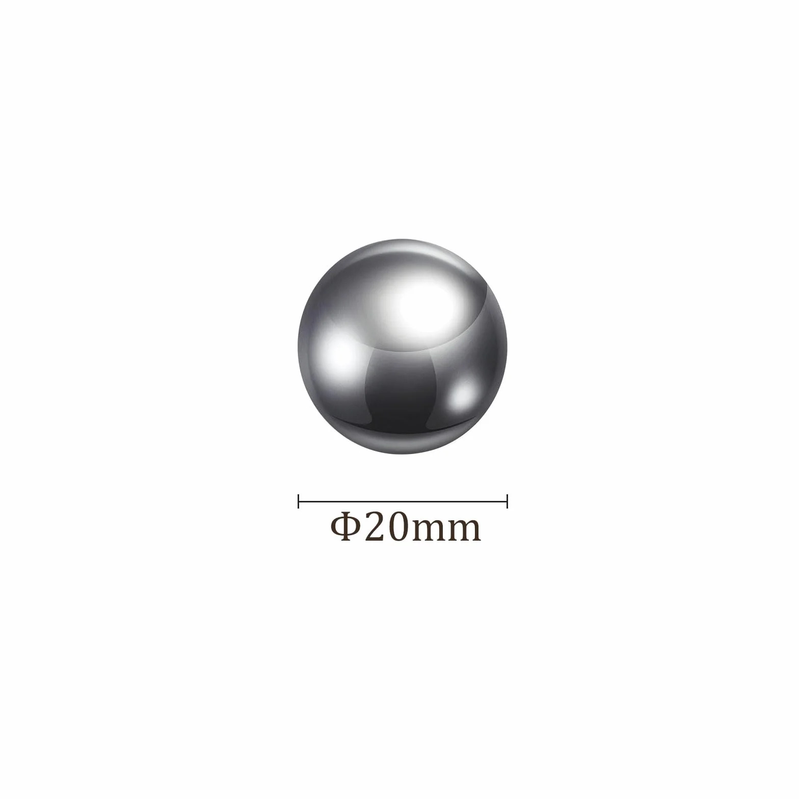 Precisione Sfere 20mm Acciaio al Carbonio per Cuscinetti Valvole 10pz