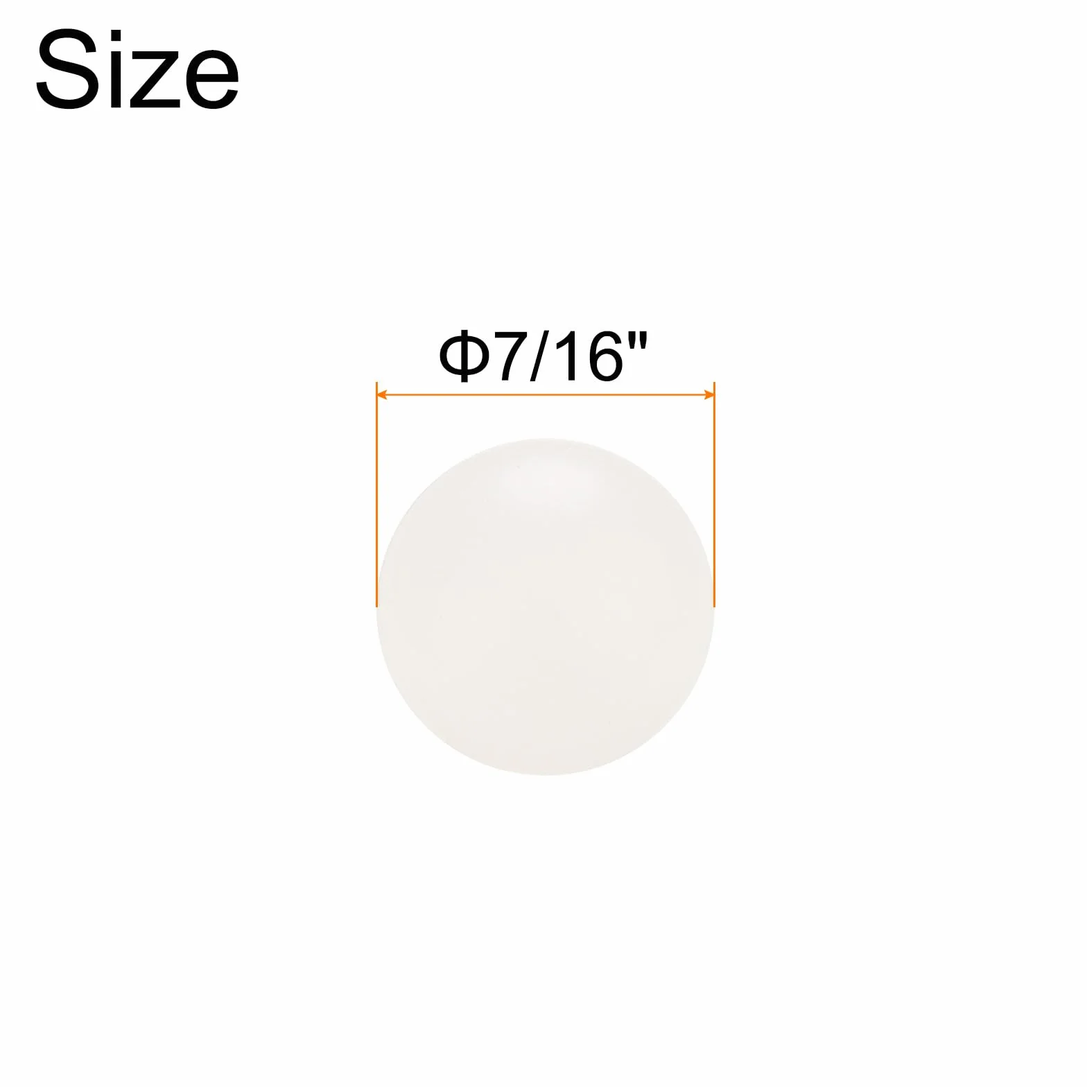 QUARKZMAN 50pz PP Plastica Cuscinetti Sferici 7/16" 11,1125mm Solido Plastica Sfere G1 Precisione Mini