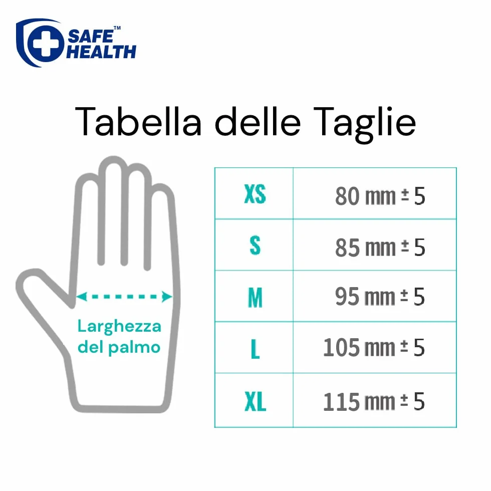 Guanti monouso da esame in Vinile Trasparenti Taglia M, 1000 pezzi, Senza polvere, Certificati CE EN455 EN374, Anallergici