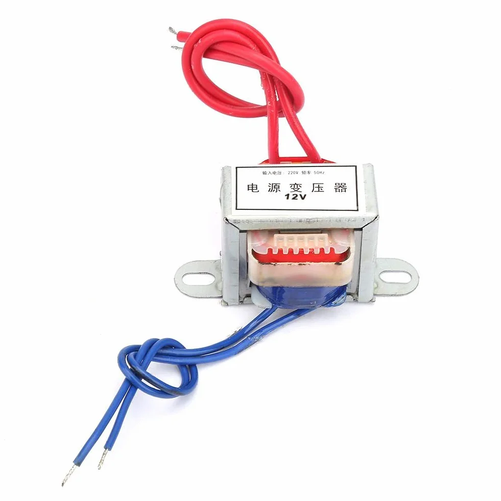 Trasformatore 220v 12V/24V AC di Uscita Ingresso 2W 220V 50Hz Single Power Transformer per Automotive Elettricità(12V)