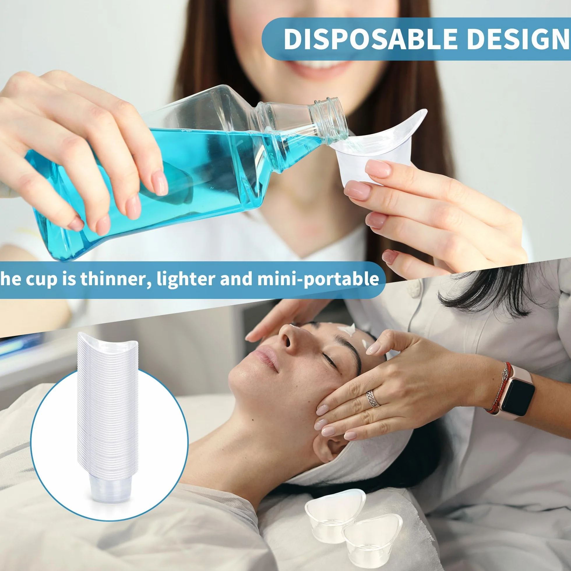 SouG 200 bicchieri lavaggio occhi 5 ml plastica usa e getta