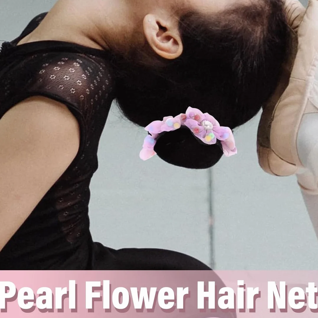 Retine per capelli monouso 4 pezzi per chignon con cuscinetti e retina per nodi