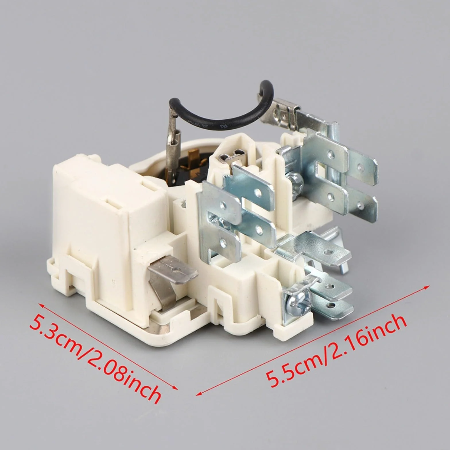 QP3-15/C PTC - Relè di avviamento PTC, protezione da sovraccarico, per frigorifero Frestec e compressore congelatore, parte di ricambio bianca, 6 x 6 x 3 cm, facile da installare