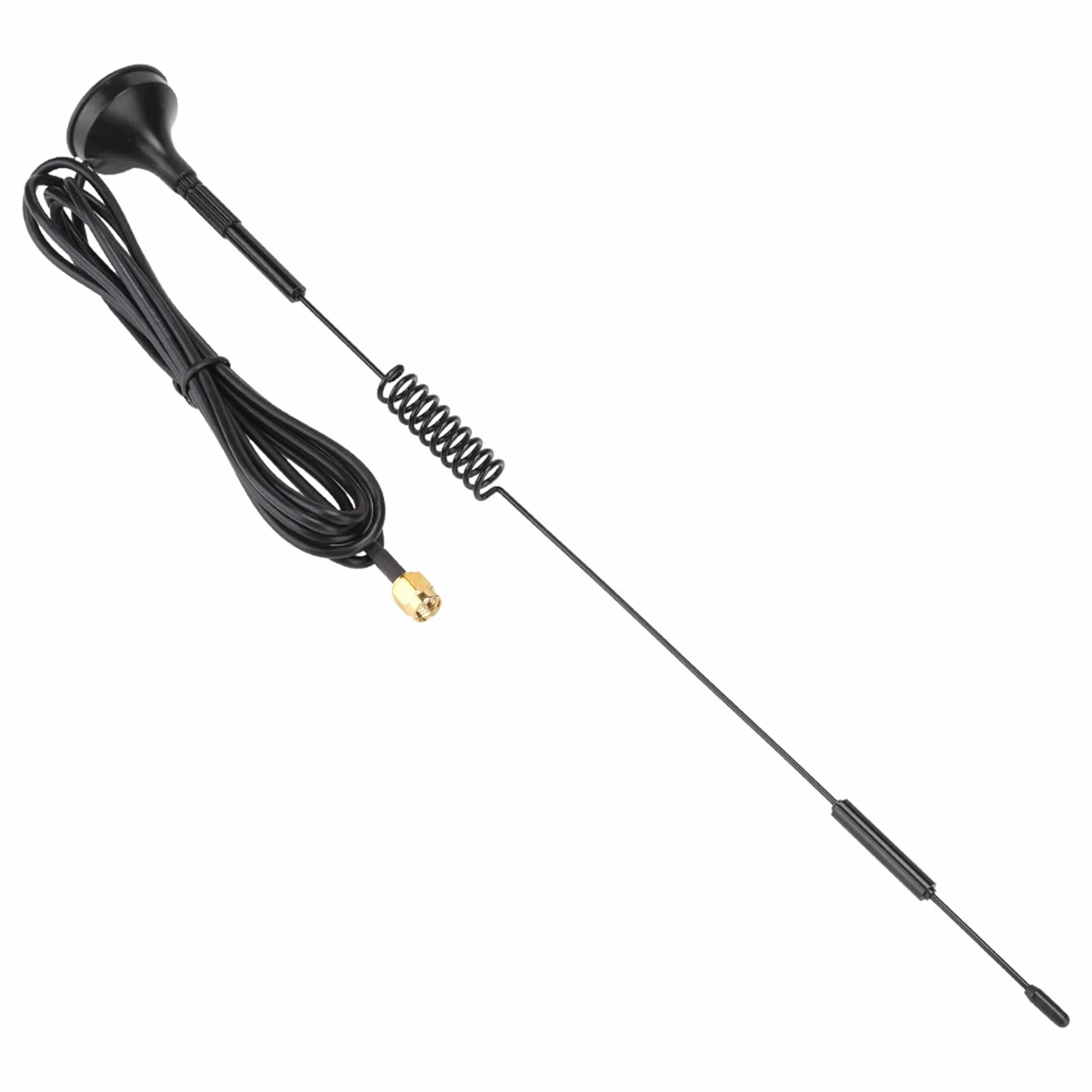 Antenna a Ventosa 433 MHz, 10 dBi di Guadagno, 31 cm, Modulo Wireless con Base Magnetica e Connettore SMA Maschio