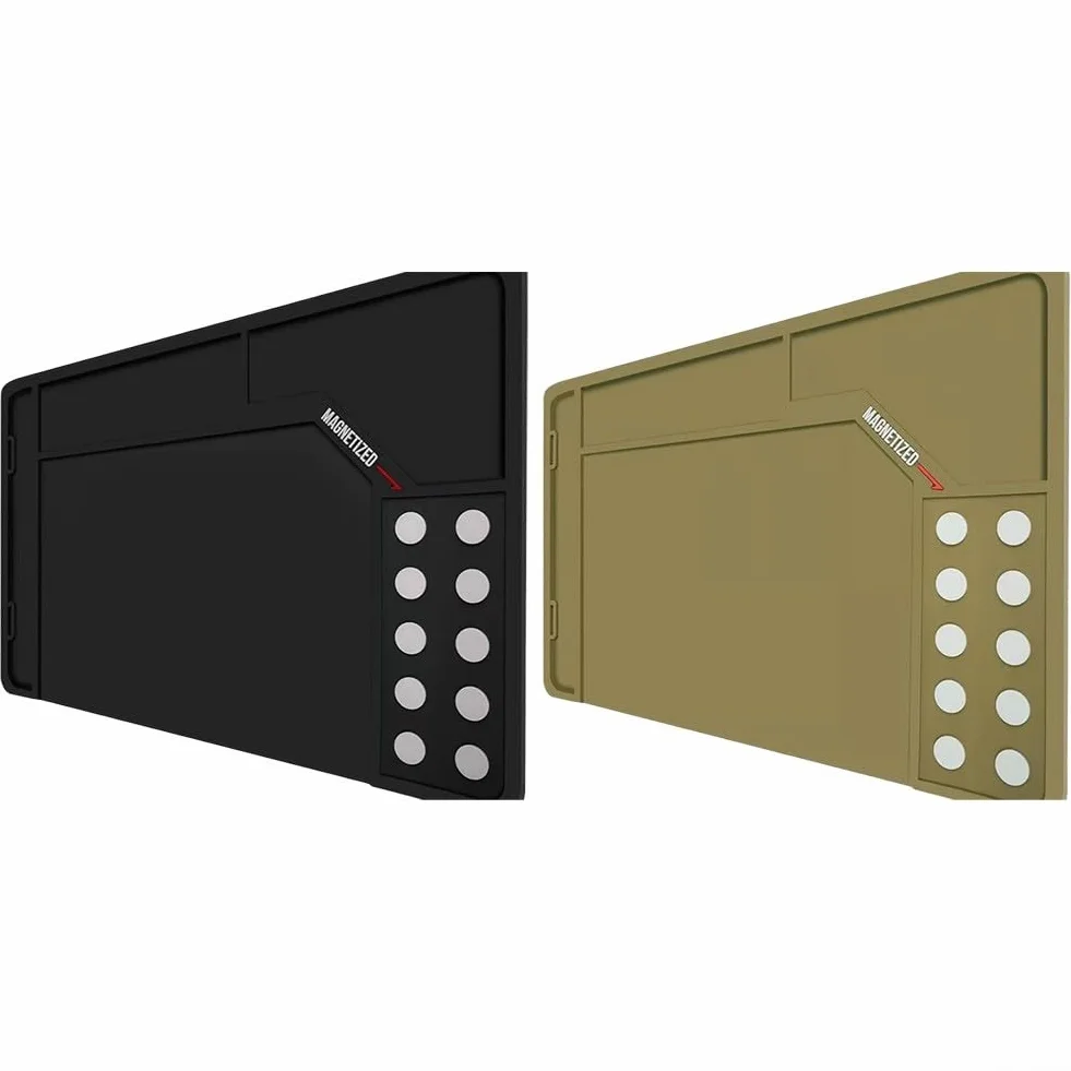 Tappetino protettivo antiscivolo con punti magnetici 420 x 265 x 4,5 cm nero