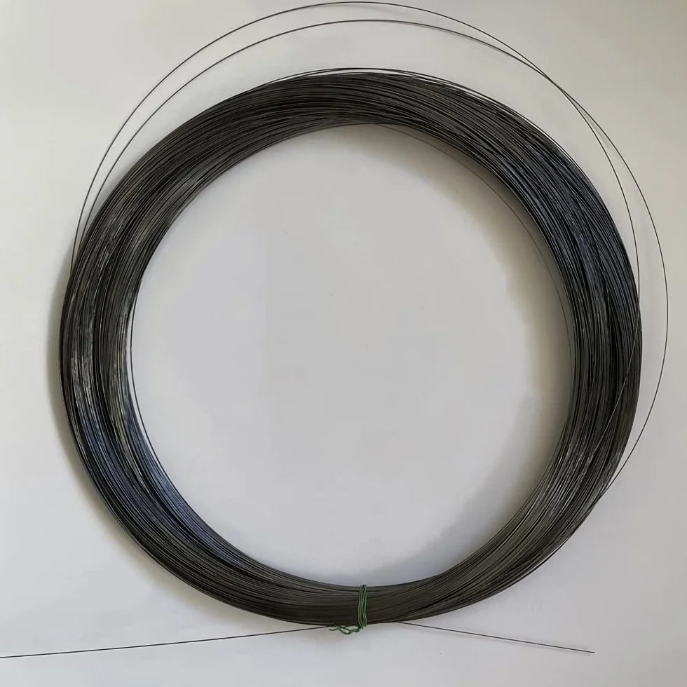 Filo dritto in lega di nitinol super elastico 0,1-1,8 mm nero 1 m