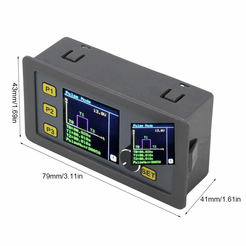 Modulo generatore di segnale, funzione Generatore di segnale 4-20mA 2-10V Display LCD Modulo regolabile PWM Pulse Modulo generatore di onda sinusoidale