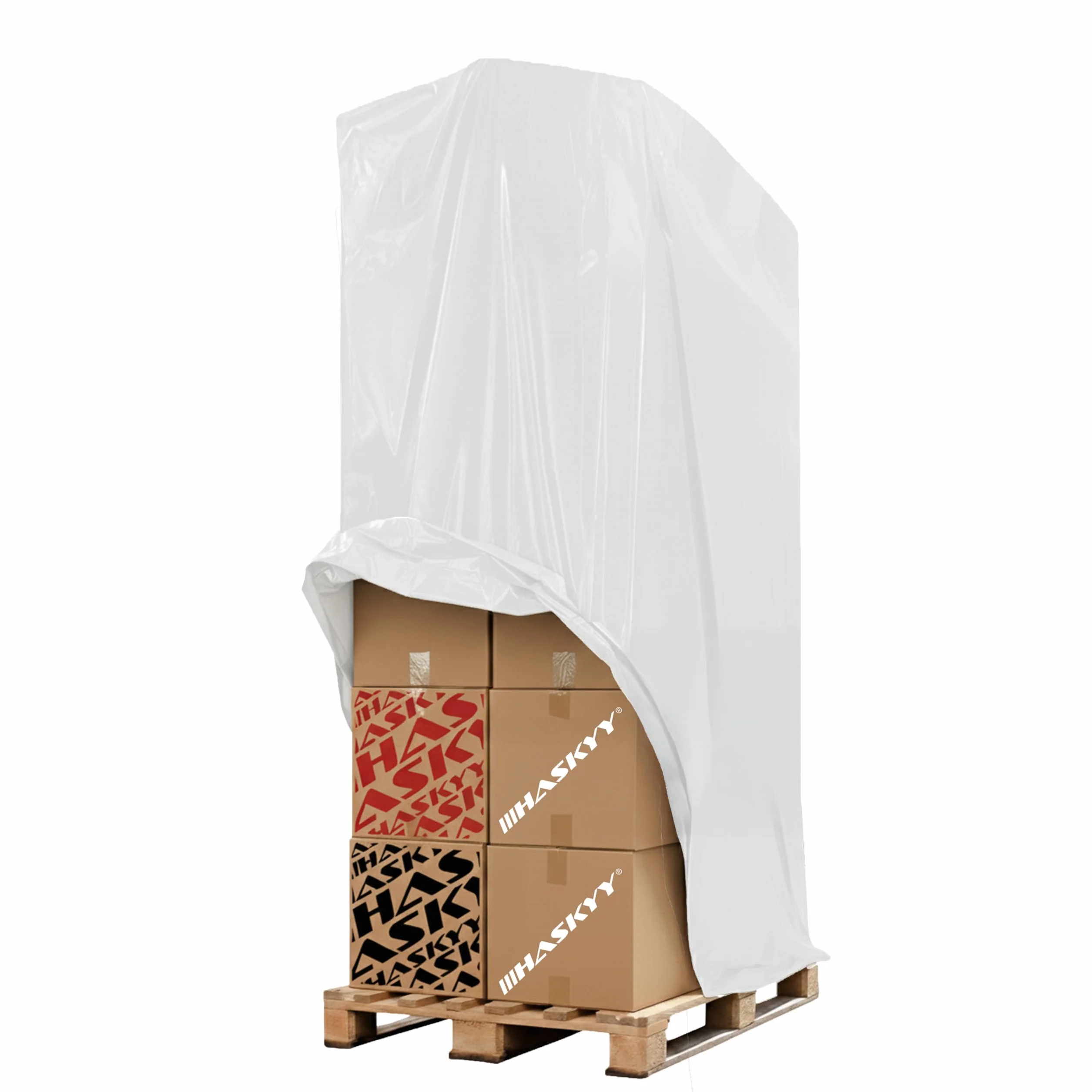HASKYY XXXL Telo di Protezione 100x51x35 pollici - Telo Universale di Copertura per Pallet, Griglia, Box per Barbecue, Carrozzine da Spiaggia, Mobili da Giardino - Telo Impermeabile in PE - Extra Alto