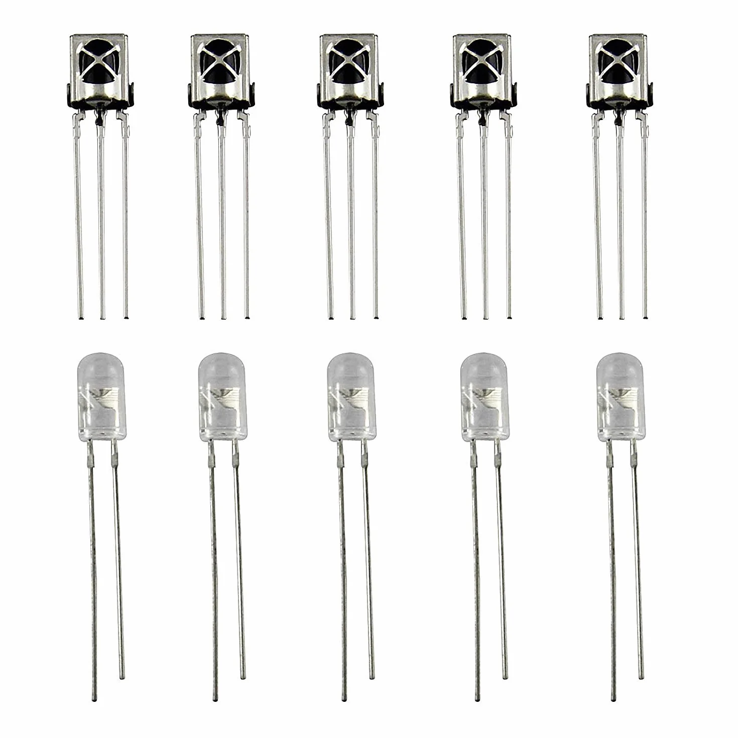 5 paia di diodi a infrarossi a LED, emissione e ricezione