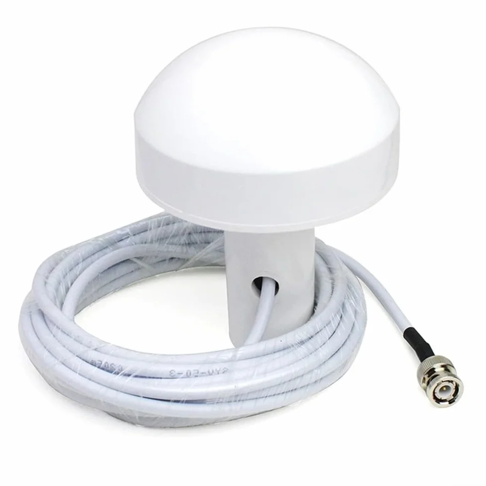 Antenna esterna GPS per barca con cavo da 510 m, connettori maschio BNC/TNC compatibile con la maggior parte dei dispositivi di navigazione marina (5 m)
