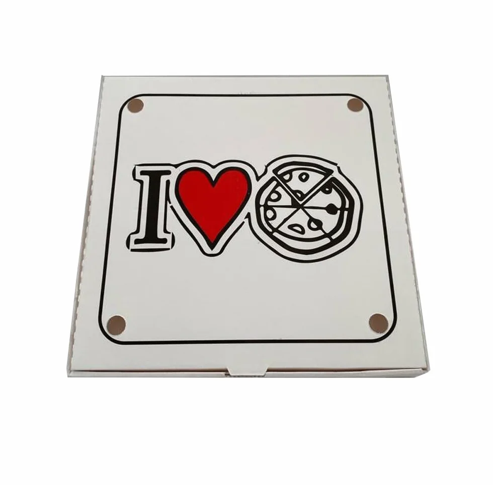 Confezione 100 Scatole Pizza Cartoni Pizza Box 33x33 Chiusura Americana Contenitori Alimentari Porta Pizza Asporto Ristoranti Pizzerie Cartone Alimentare Ecologico