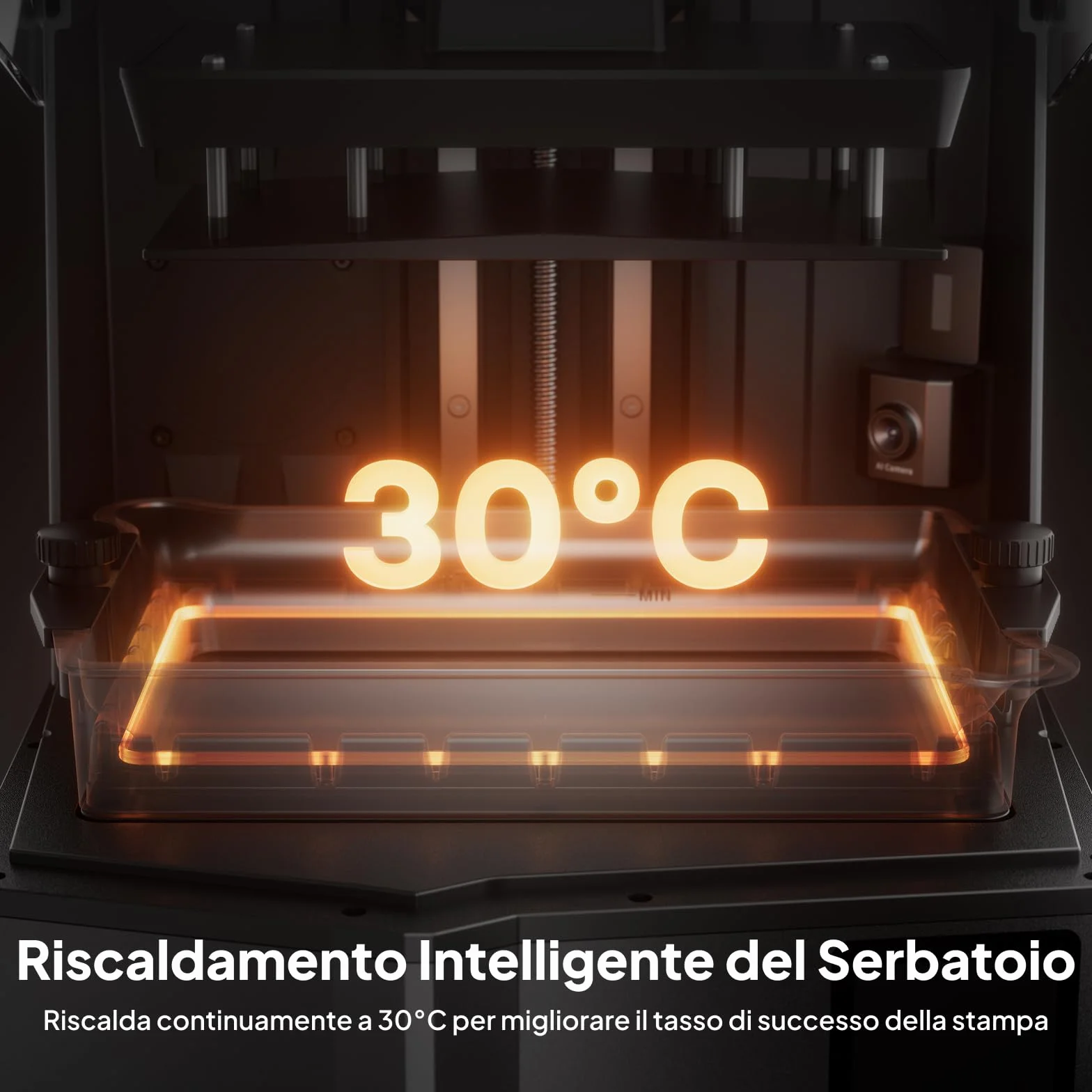 ELEGOO Saturn 4 Ultra 16K Stampante 3D Resina con Coperchio Ribaltabile, Riscaldamento del Serbatoio a 30°C, Stampa ad Alta Velocità a 150 mm/h, Dimensione di Stampa 211,68×118,37×220 mm³