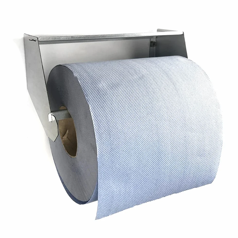 Metallo blu rotolo titolare galvanizzato officina carta asciugamano dispenser ufficio pulizia