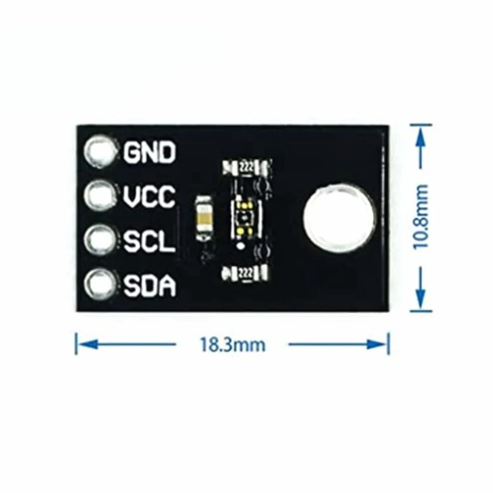 1pcs MCU-6075 Sensore di intensità della luce VEML6075 UVA UVB