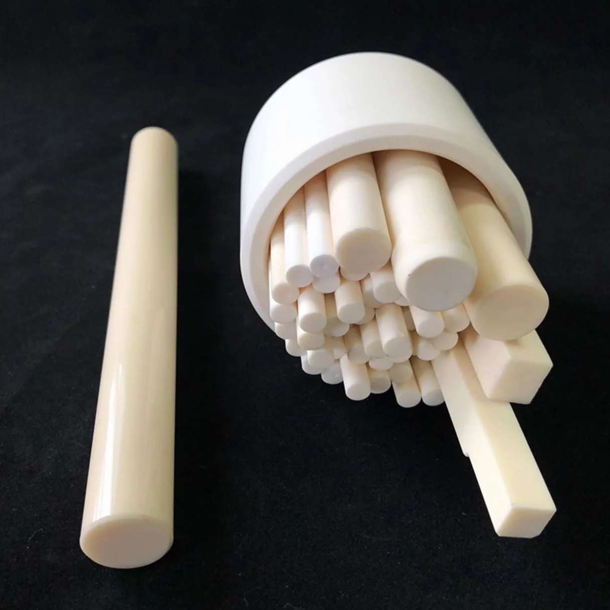 Barre di Isolamento in Ceramica di Zirconia, Specchio, Resistenti all'Usura e Alte Temperature, Lunghezza 10cm, Diametro 3mm