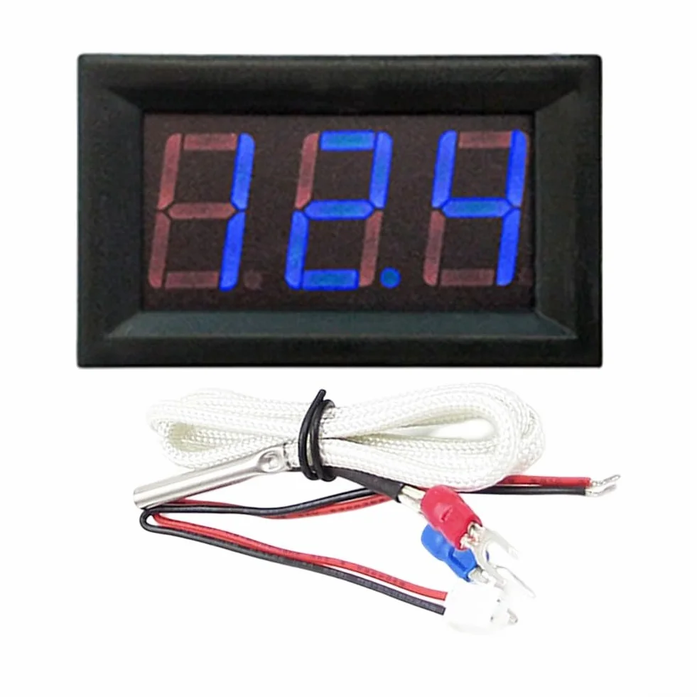 Termometro digitale XH-B310 sonda termocoppia tipo K -30°C a 800°C precisione ±0,3°C display LED sensore acciaio HVAC laboratorio rosso