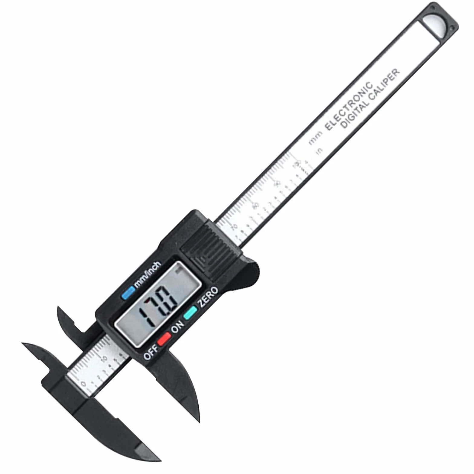 Newaner Calibro Digitale 150 mm 6" Fibra di Carbonio LCD Trasparente Batteria Backup