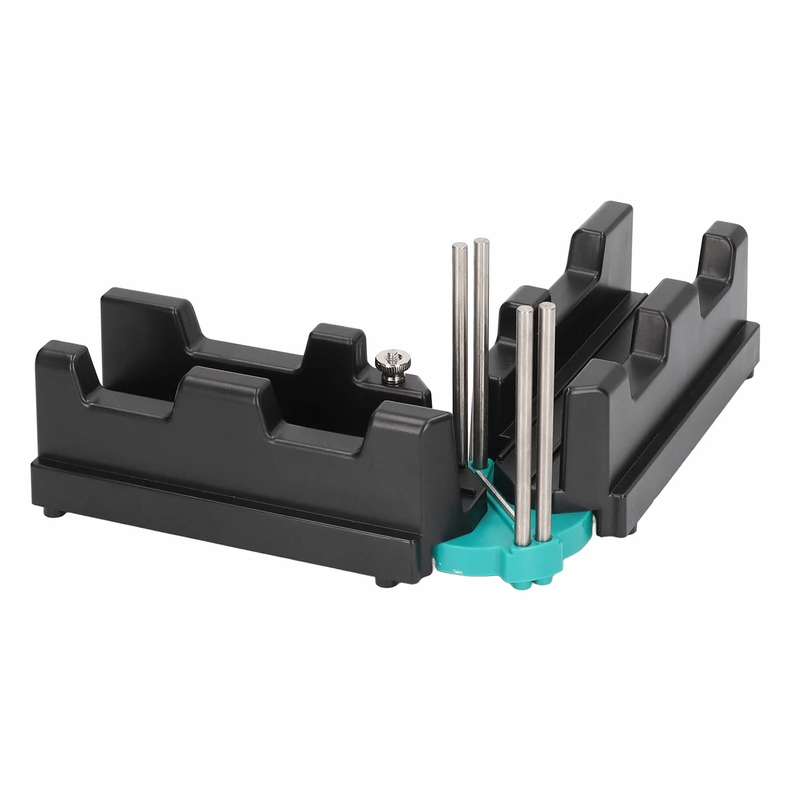 ABS Nero Utensile da Taglio per Angoli Obliqui 2 in 1 Alta Precisione 85-180 Gradi Morsetto Goniometro