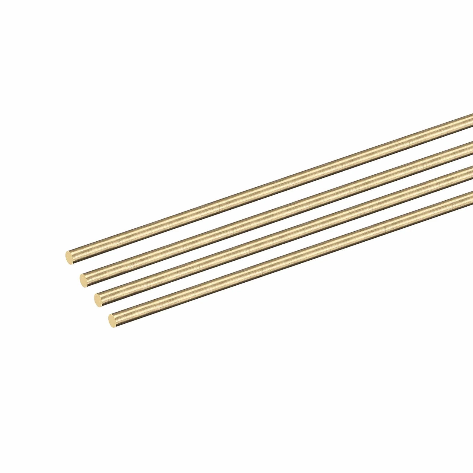 DMiotech 12pz 2mm x 100mm, Ottone Massiccio Tondo Asta, Ottone Asta Tornio Barra Scorte per Fai-da-Te Artigianato