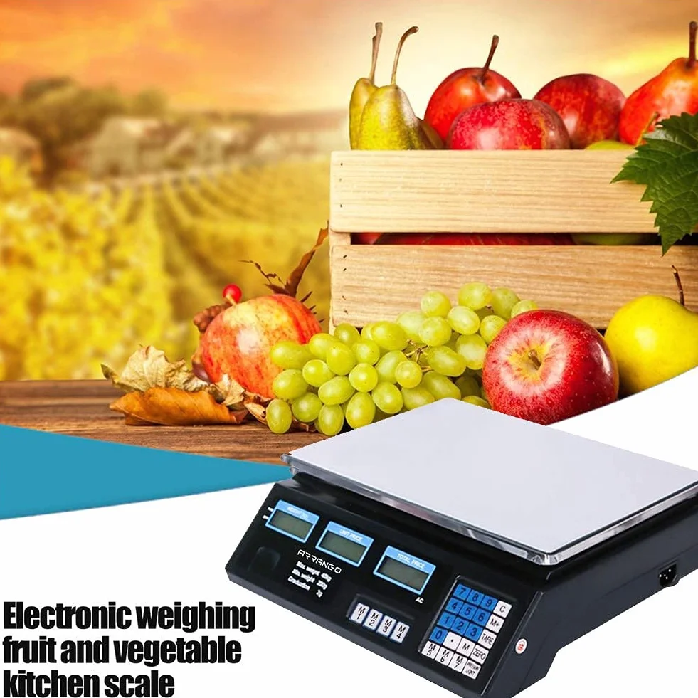 Bilancia Elettronica Digitale Professionale 5g-40kg Acciaio Inox
