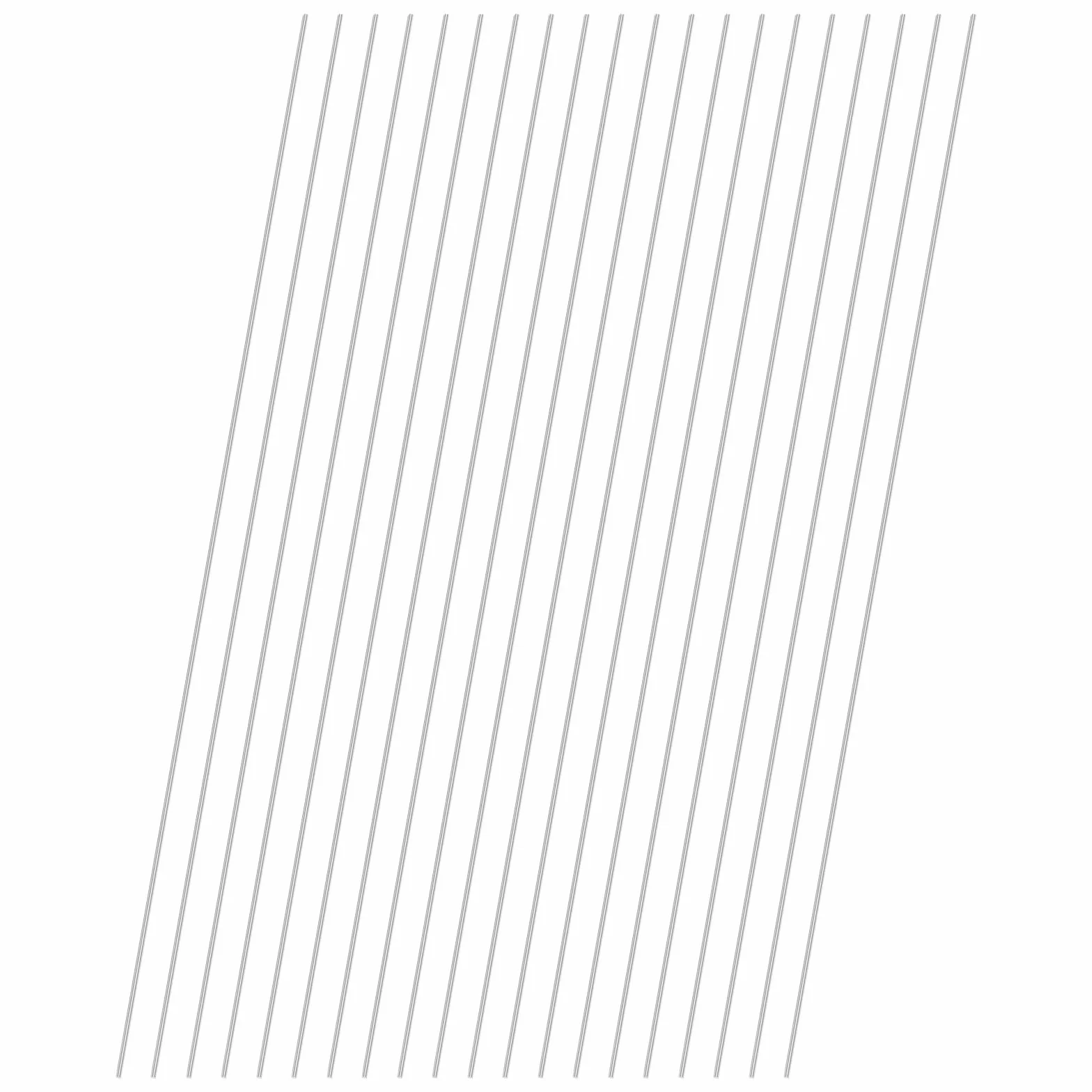 M METERXITY 20 Pcs 304 Acciaio Inossidabile Solido Tondo 1x200mm Barra Metallo Per DIY Artigianato