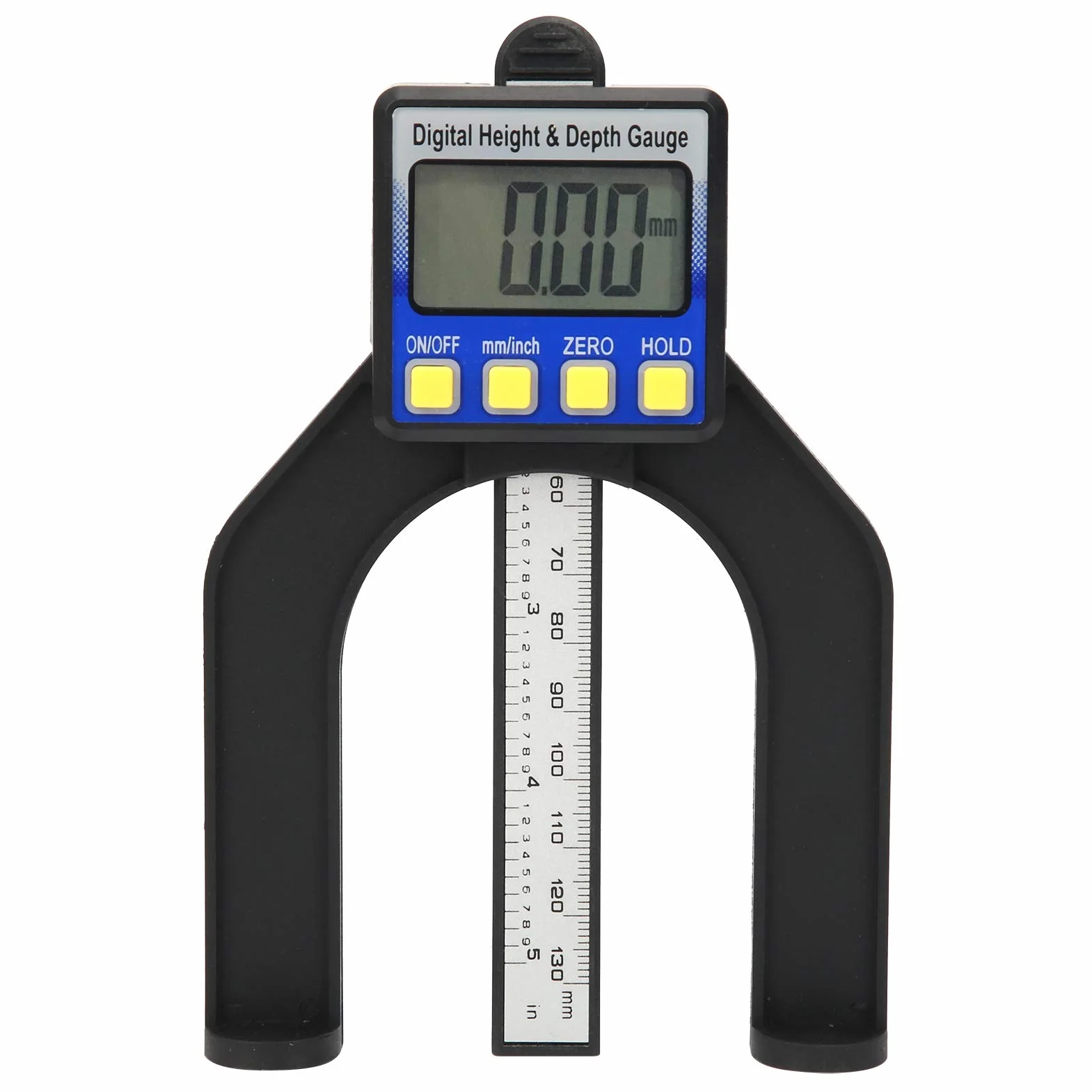 VBESTLIFE Misuratore di profondità digitale 0-80 mm Display larga scala Righello doppio scopo