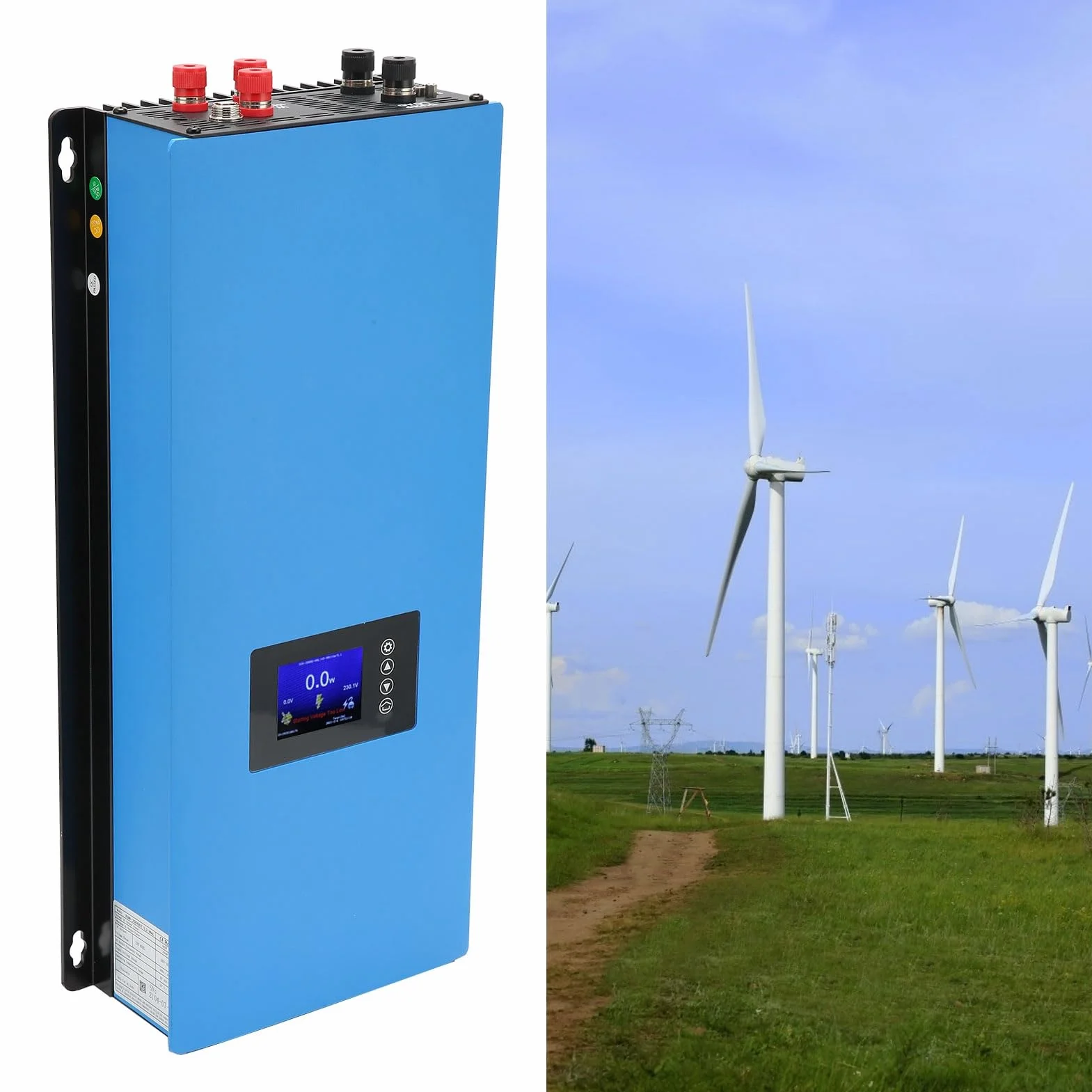 Inverter Grid Tie, Inverter Portatili di Energia Eolica per Uso Domestico (con LIMITATORE con WIFI)
